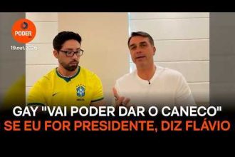 Gay “vai poder dar o caneco” se eu for presidente, diz Flávio
