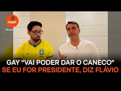 Gay “vai poder dar o caneco” se eu for presidente, diz Flávio