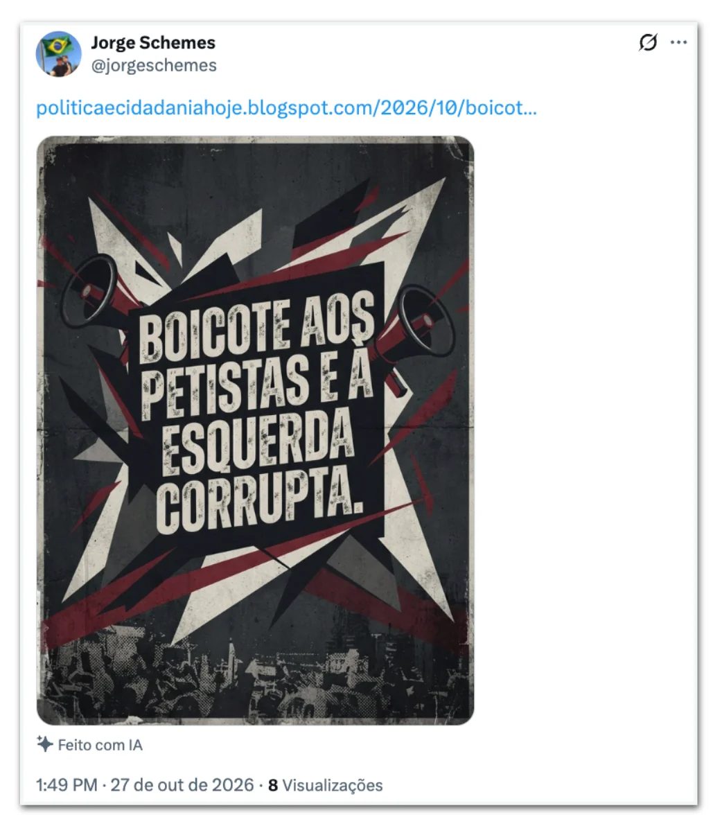 Governo vai buscar remover posts que incentivem assédio eleitoral