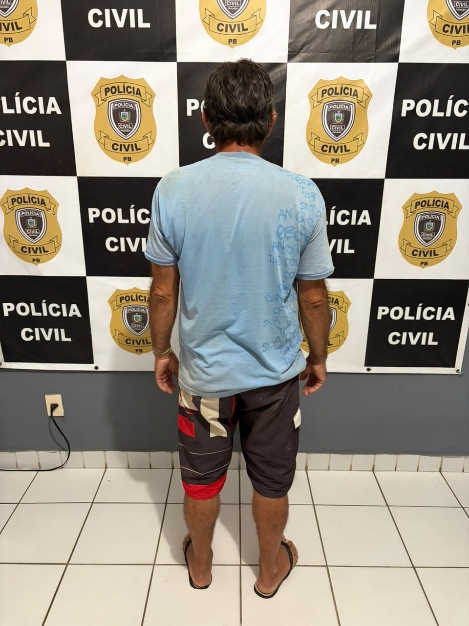 Homem condenado a 20 anos de prisão por estupro de vulnerável é preso, na PB