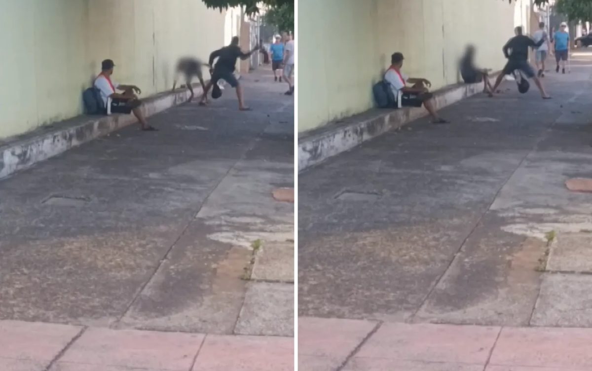 Homem é preso após agredir o outro com bengala em Ribeirão Preto, SP; vítima está em estado grave