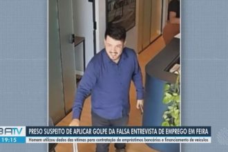 Homem é preso no MS suspeito de aplicar golpe da falsa entrevista de emprego na BA