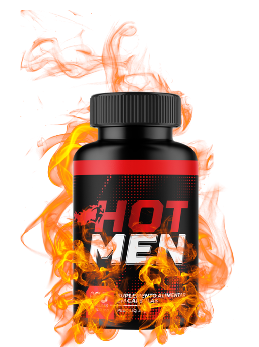 Embalagem do suplemento masculino Hot Men Caps anunciada na página do vendedor