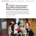 Imprensa internacional repercute prolongamento da votação no Brasil