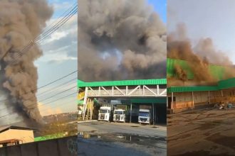 Incêndio atinge indústria de alimentos em Sete Lagoas