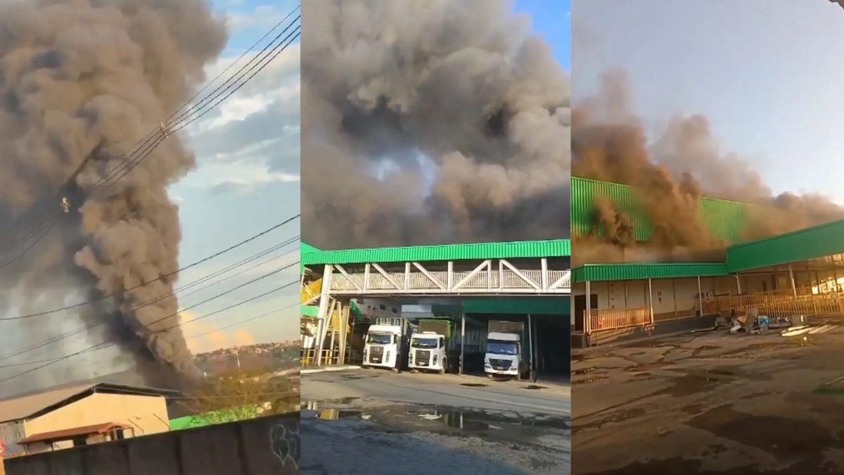 Incêndio atinge indústria de alimentos em Sete Lagoas