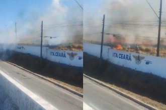 Incêndio atinge vegetação de campus do ITA Ceará