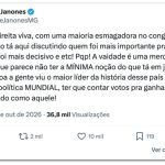 Janones critica disputa por vitória de Lula: “A vaidade é uma merda”