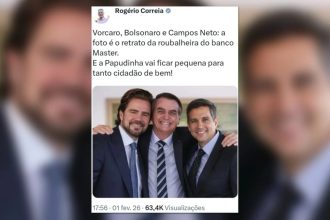 Justiça mantém condenação de petista por montagem com Jair e Vorcaro