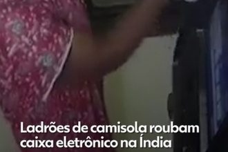 Ladrões usam vestidos e ambulância para furtar caixa eletrônico