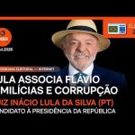 Lula associa Flávio a milícias e corrupção em último programa eleitoral