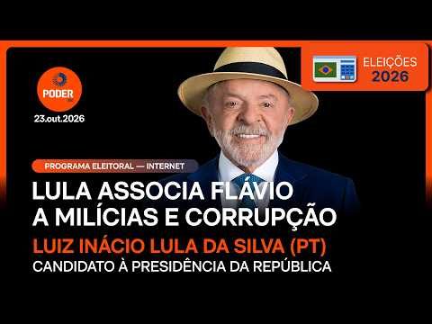 Lula associa Flávio a milícias e corrupção em último programa eleitoral