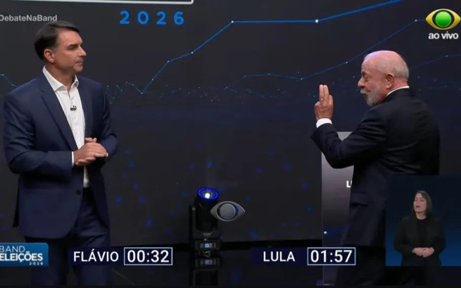 Lula chama Flávio de ‘malandro carioca’ durante debate na Band
