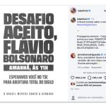 Lula faz convite a Flávio para abrir sigilos nesta 5ª feira no TSE