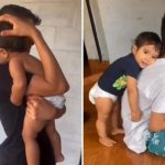 Mãe de irmãos que emocionaram em vídeo começou a postar registros por perceber o carinho entre eles: 'Achava lindo'
