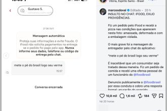Marcos do Val diz ter sido insultado por entregador do iFood