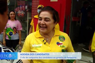 Maria do Carmo faz caminhada no Centro de Manaus e apresenta propostas para infraestrutura