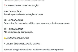 Messias convoca integrantes do Exército do Lula para atos no RJ