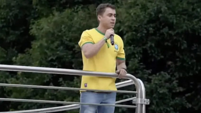 ‘Metrô limpinho, sem vandalismo’, diz Nikolas depois de ato na Av. Paulista