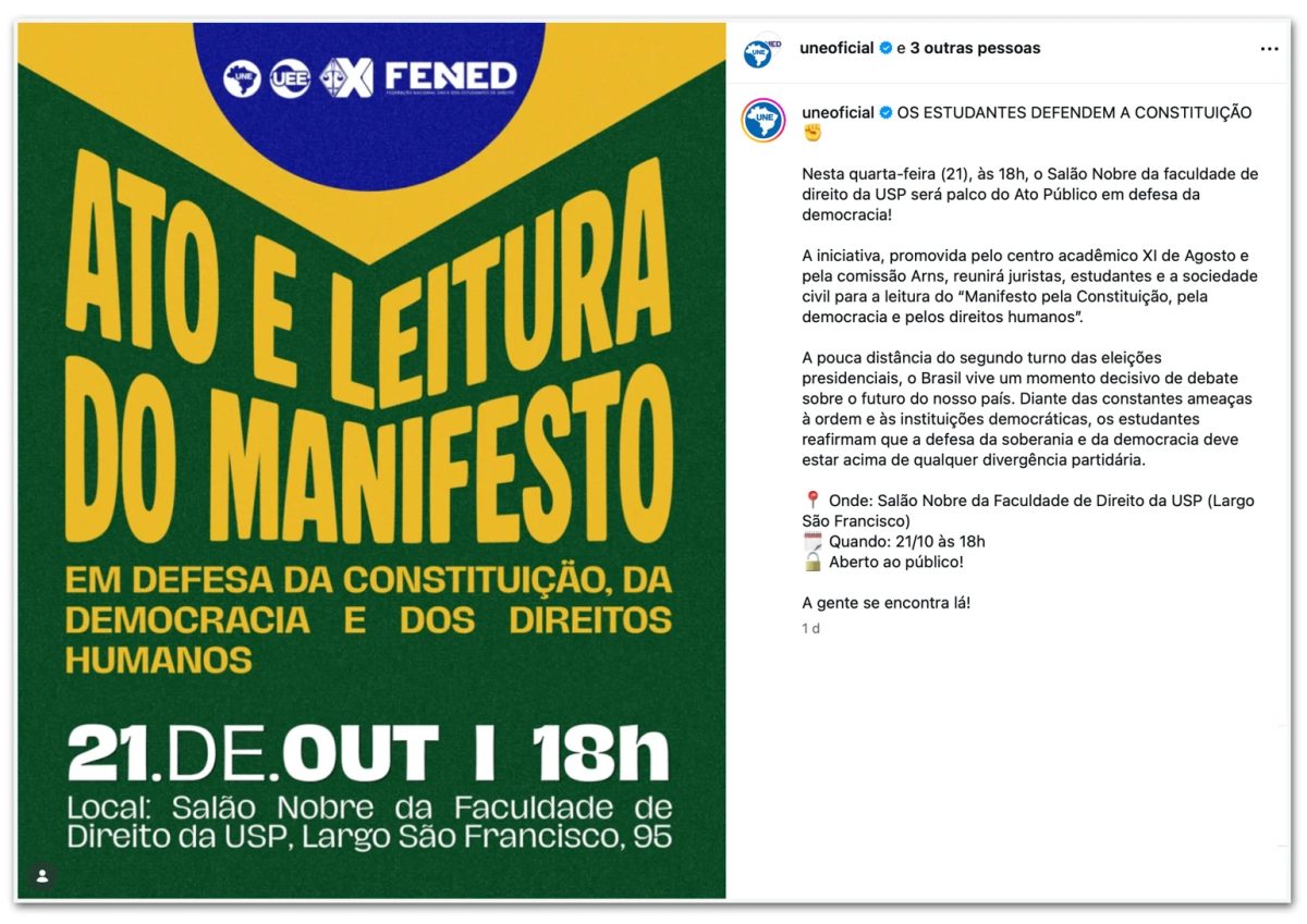 Ministros aposentados do STF assinam manifesto pela democracia