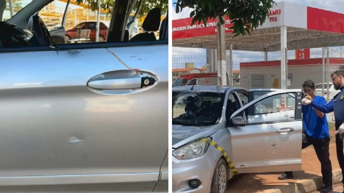 Motorista é atingido por bala na cabeça e consegue dirigir até base do Samu para pedir socorro