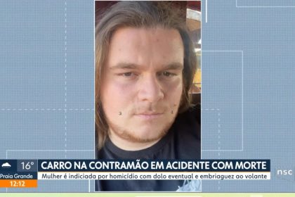 Motorista é indiciada por homicídio após dirigir na contramão por 2 km e matar estudante em Florianópolis