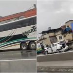 Motorista morre ao volante e causa engavetamento na Dutra