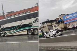 Motorista morre ao volante e causa engavetamento na Dutra