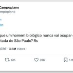 MP pede condenação de Campopiano por transfobia contra Erika Hilton