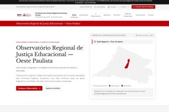 MP-SP lança plataforma com dados de 806 escolas públicas de 75 municípios do Oeste Paulista
