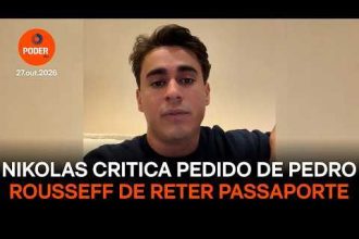 Nikolas critica Pedro Rousseff por pedir apreensão de seu passaporte