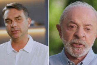 No último dia de propaganda eleitoral na TV, Lula diz que Brasil está melhor e Flávio Bolsonaro pede mudança