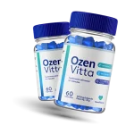 Frascos de suplemento alimentar OzenVitta, conforme apresentação comercial do produto
