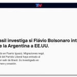 Paradeiro incerto de Flávio é destaque na mídia argentina