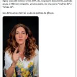 Pellegrino critica forma como PL a citou em ação: “É violência de gênero”