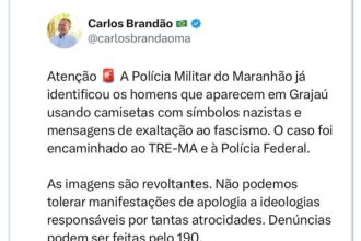 PM do Maranhão identifica homens com camisas com símbolos nazistas