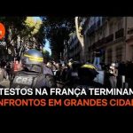 Protestos na França terminam com confrontos em grandes cidades