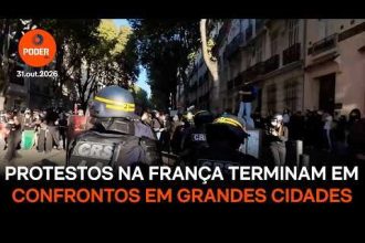 Protestos na França terminam com confrontos em grandes cidades