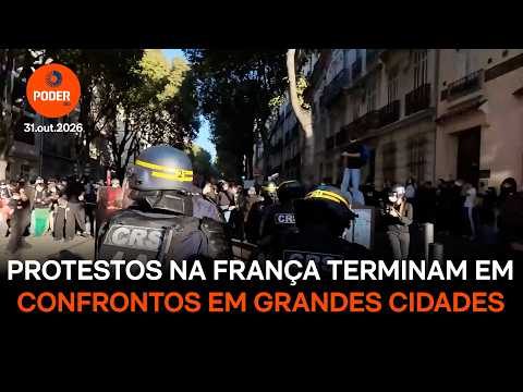 Protestos na França terminam com confrontos em grandes cidades
