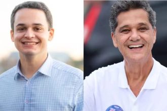 Quaest no Espírito Santo, votos válidos: Lorenzo Pazolini, 55%; Ricardo Ferraço, 45%