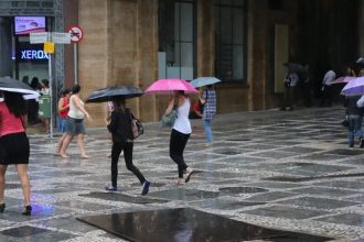 Quinta-feira: previsão de chuvas no país
