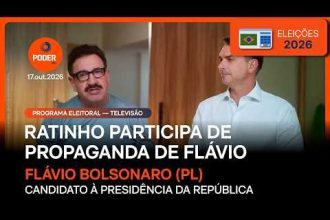 Ratinho faz propaganda eleitoral com Flávio; assista