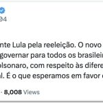 Saiba quais partidos reconheceram a reeleição de Lula