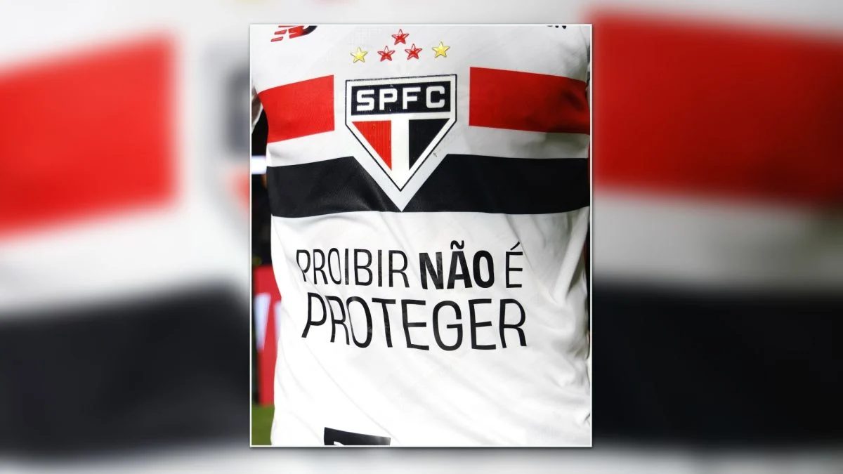 São Paulo protesta contra MP das Bets com mensagem em camisa