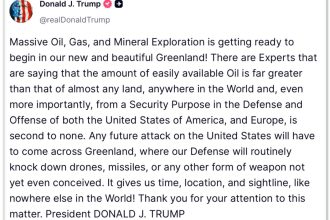 Trump anuncia exploração de petróleo, gás e minerais na Groenlândia