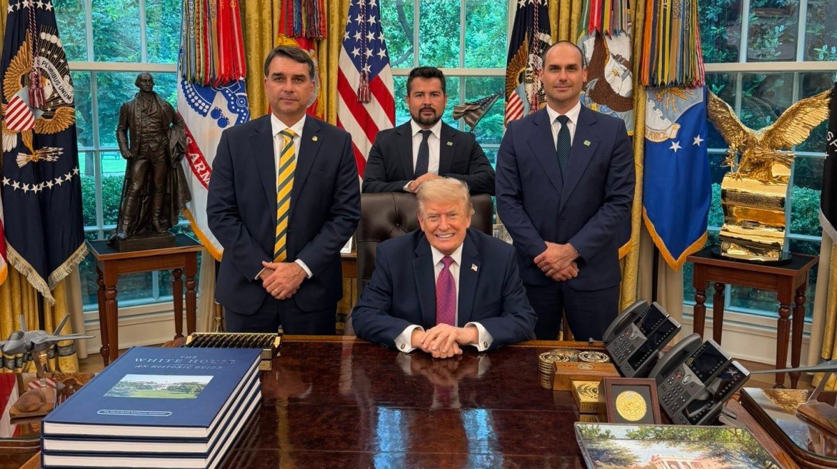 Trump visa o uso do caso Flávio Bolsonaro para mobilizar republicanos nos EUA