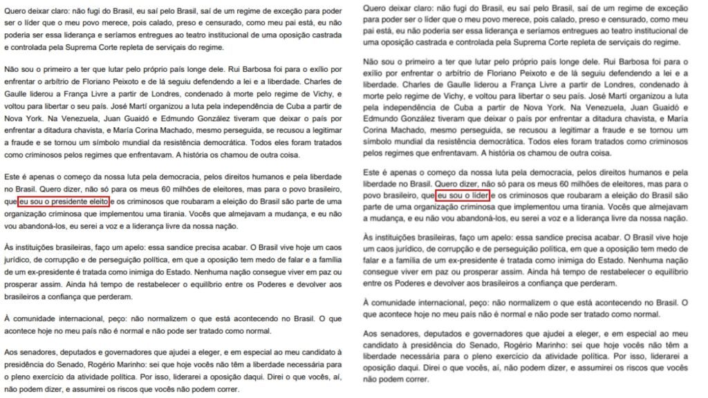 Valdemar diz ter desaprovado carta de Flávio Bolsonaro: ‘Não gostei’