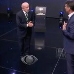Veja fotos do 1º confronto direto de Lula e Flávio na “Band”