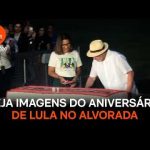 Veja fotos e vídeos do aniversário de Lula com apoiadores no Alvorada