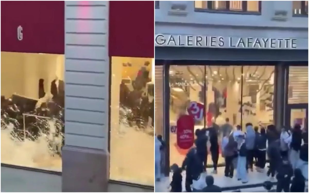 VÍDEO: Galerias Lafayette são saqueadas durante protestos na França